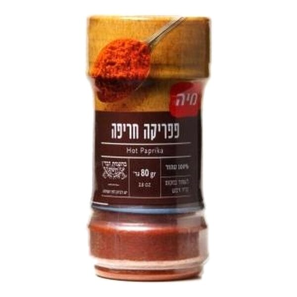 פפריקה חריפה במיכל - 80 גרם – תמונה 1