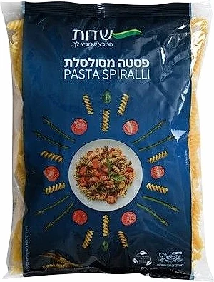 פסטה מסולסלת 500 גרם שדות פסטה מסולסלת 500 גרם שדות