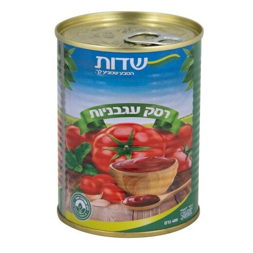 רסק עגבניות שדות 28–30 - 400 גרם - חיתוך שוליים רסק עגבניות שדות 28–30 - 400 גרם